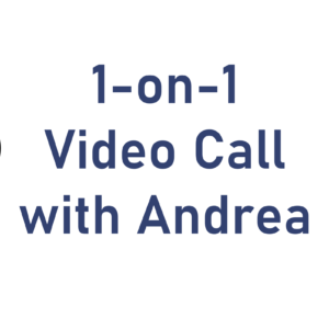 1 Hour 1-on-1 Video Call with Andrea
